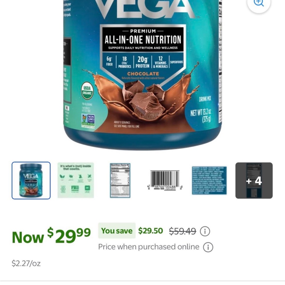 Vega Premium All-In-One Nutrition Chocolate - Picture 2 of 6